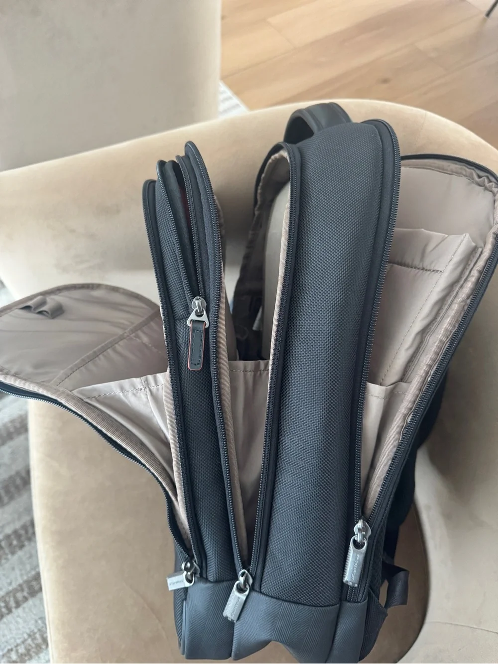 LBriggs & Riley Slim Medium Black @work Backpack –$369 Luxury Work/Travel Ba